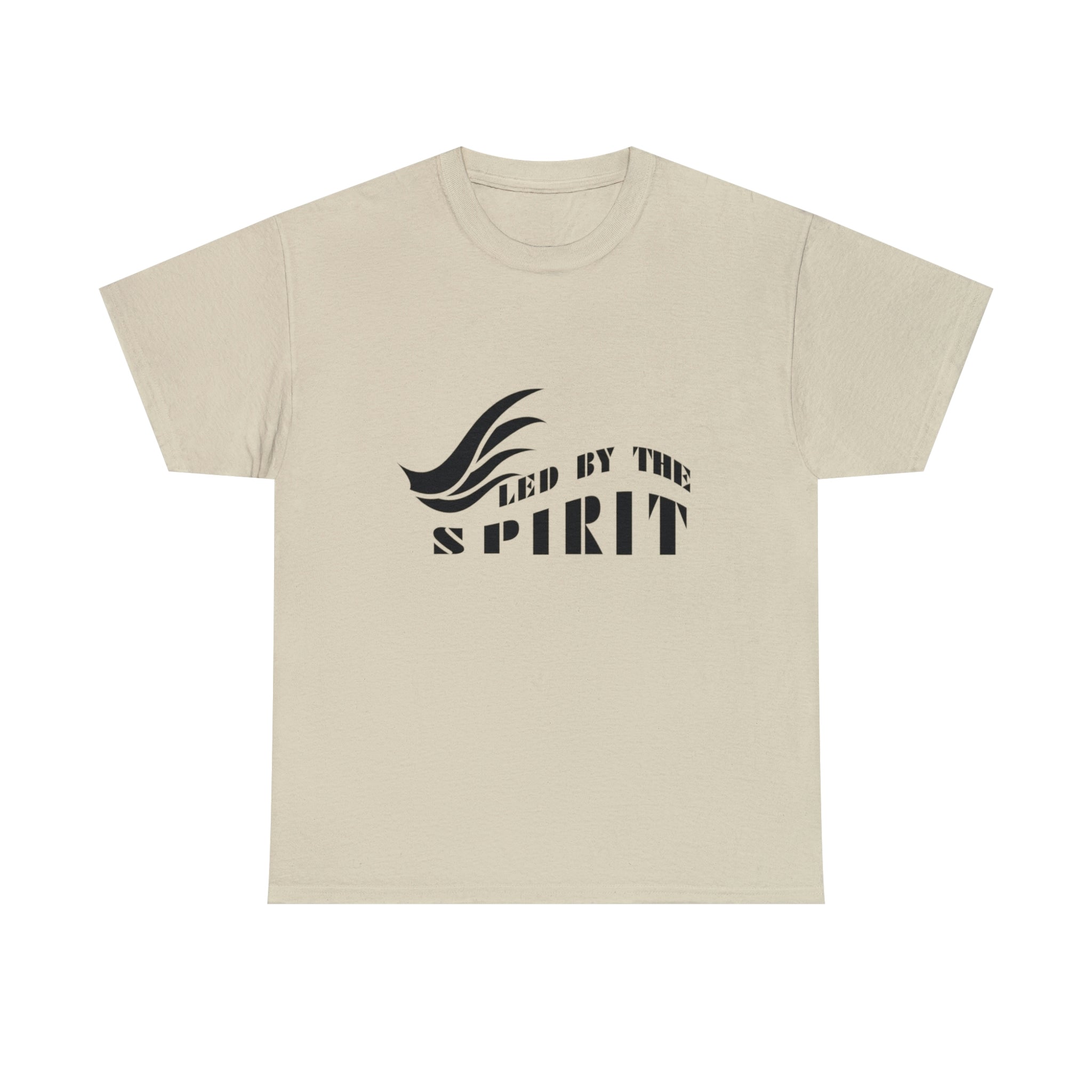 Led By The Spirit - Men Heavy Cotton T-Shirt