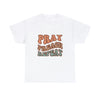 Pray Preach Repeat- Men Heavy Cotton T- Shirt