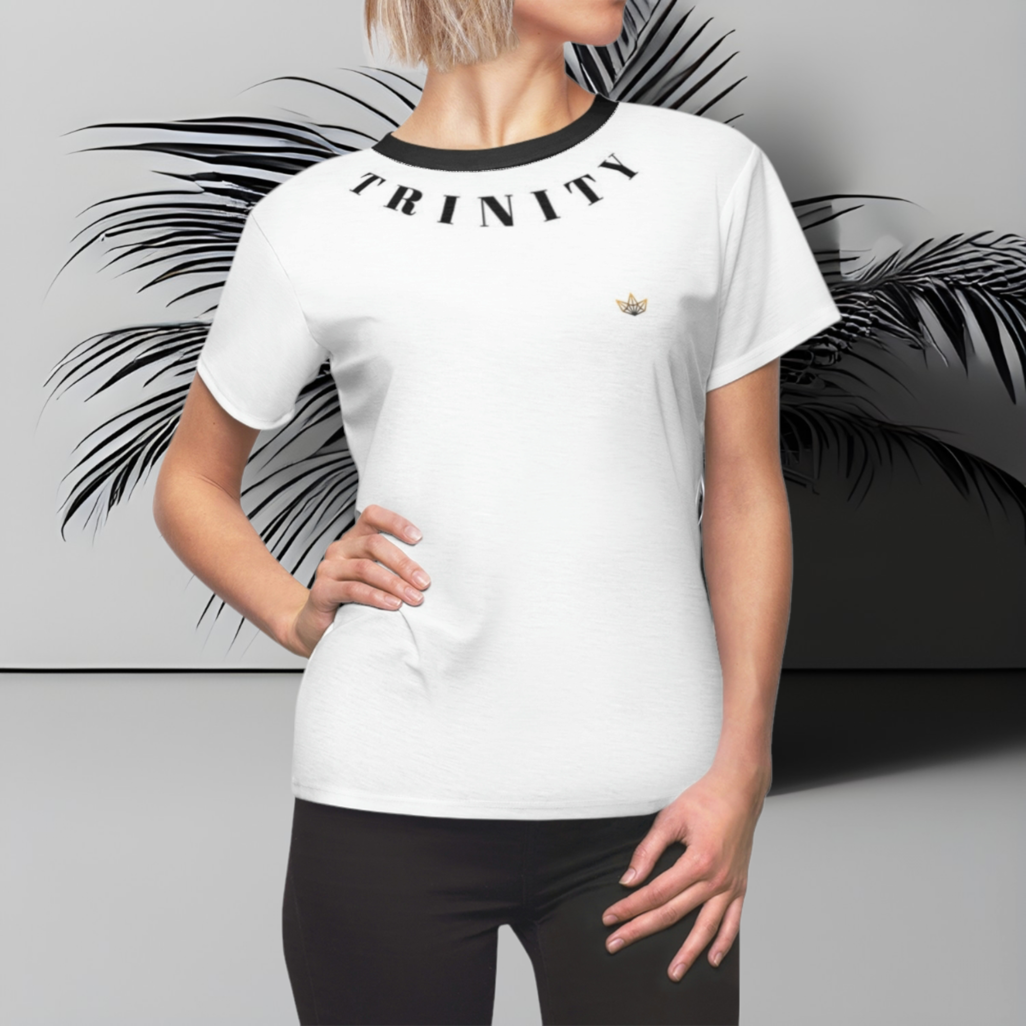 Trinity Women's Cut & Sew T-Shirt | White